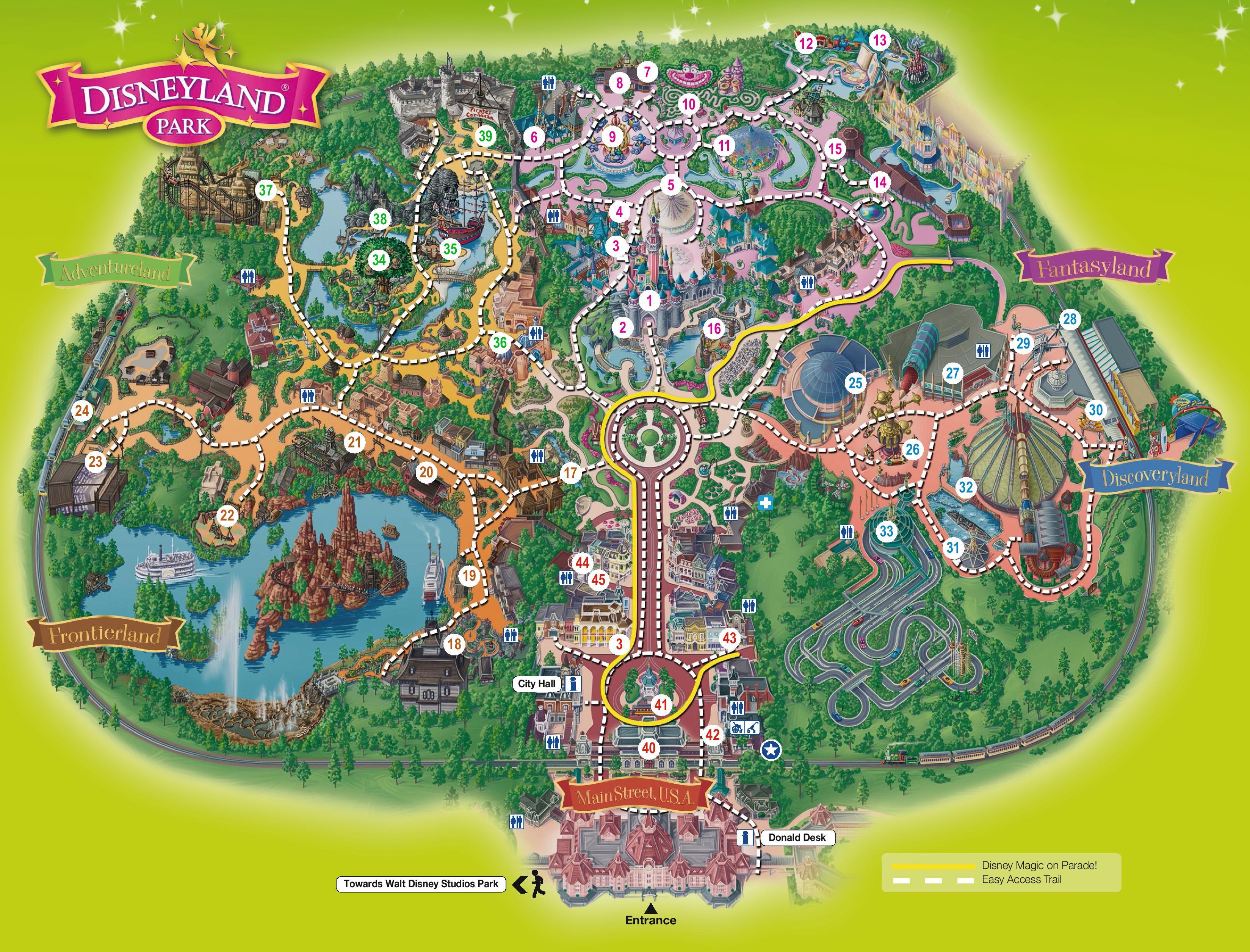 Disneyland Paris Map Printable