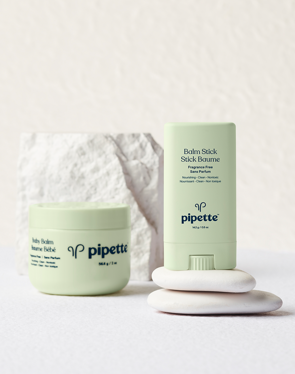 Pipette baby skincare products use only clean, nontoxic, plantbased