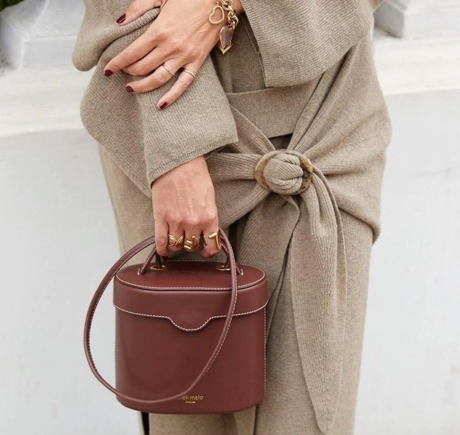 Meli Melo + Thela Mini Tan Brown Cross Body Bag for Women