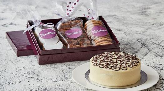 Konditor delivers handmade brownies, biscuits and personalized cakes to your door